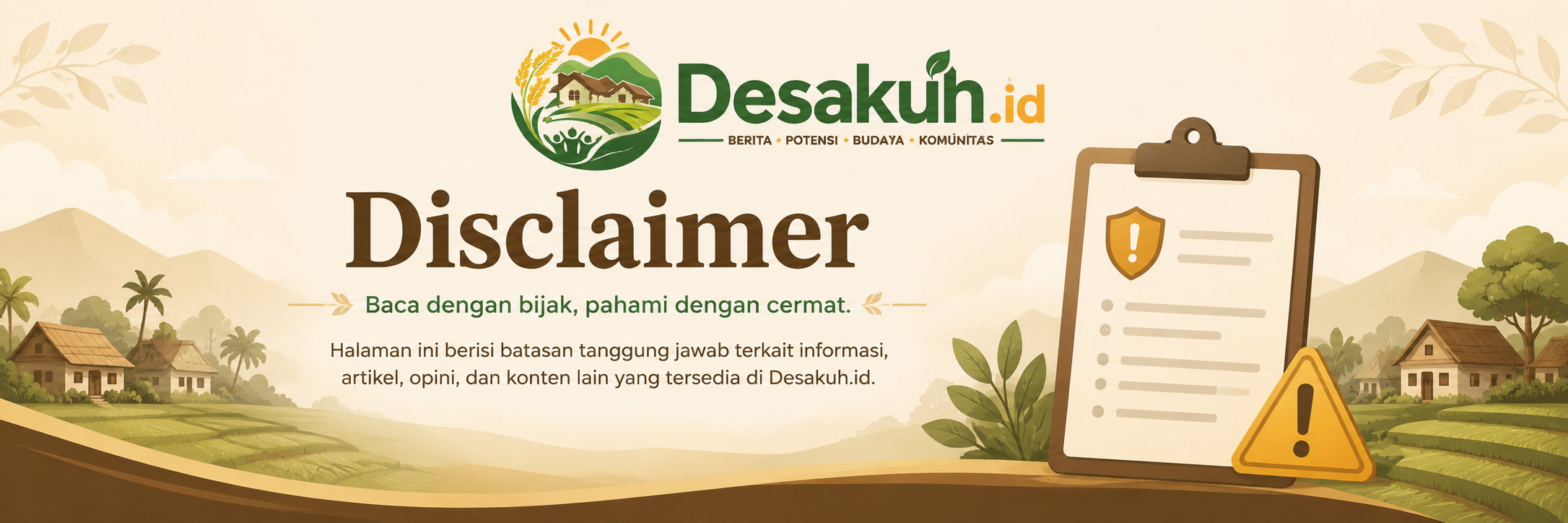 disclaimer desakuh.id