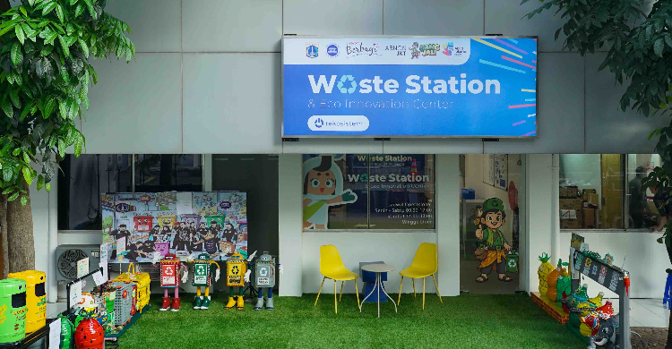 Ilustrasi waste station balai kota untuk artikel Toyota dan Rekosistem Dirikan Waste Station Balai Kota